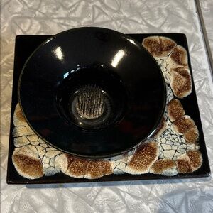 Vintage handmade in Salt Spring Island BC. Flower Frog. Pottery.